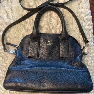 Kate spade black leather crossbody bag